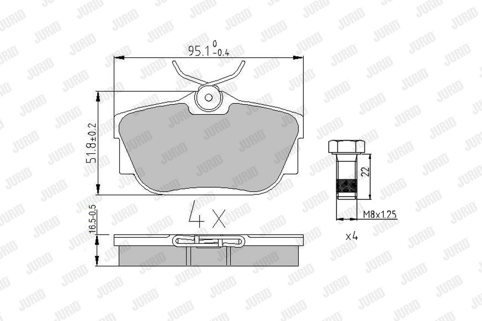 Brake Pad Set, disc brake-1