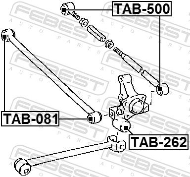 Mounting, control/trailing arm-1