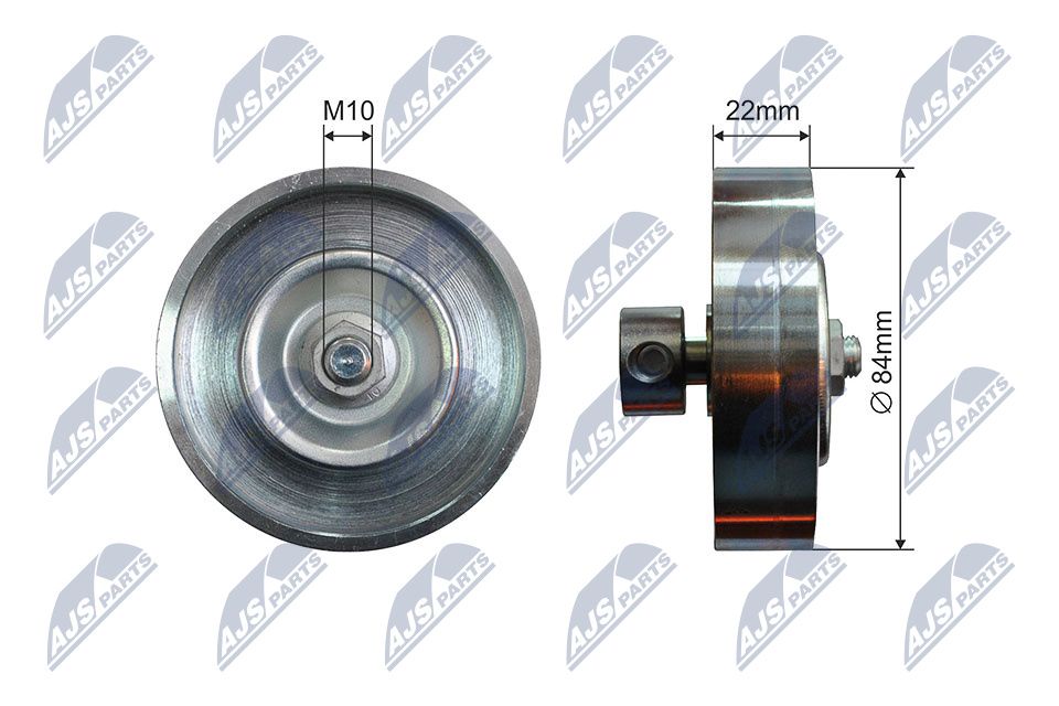 NTY RNK-NS-046 Tensioner pulley, v-ribbed belt