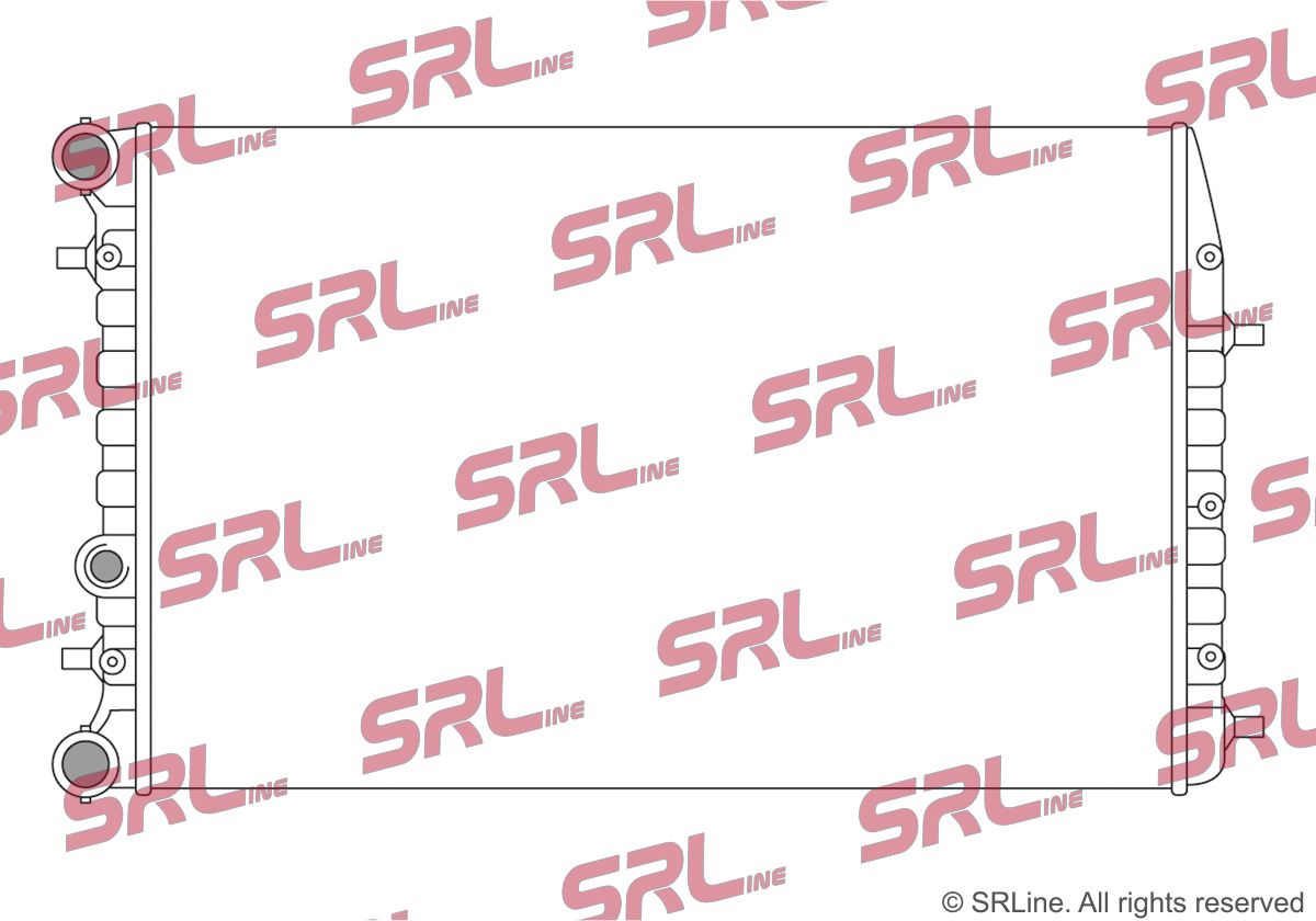 SRLINE 691308-3 Radiator, engine cooling