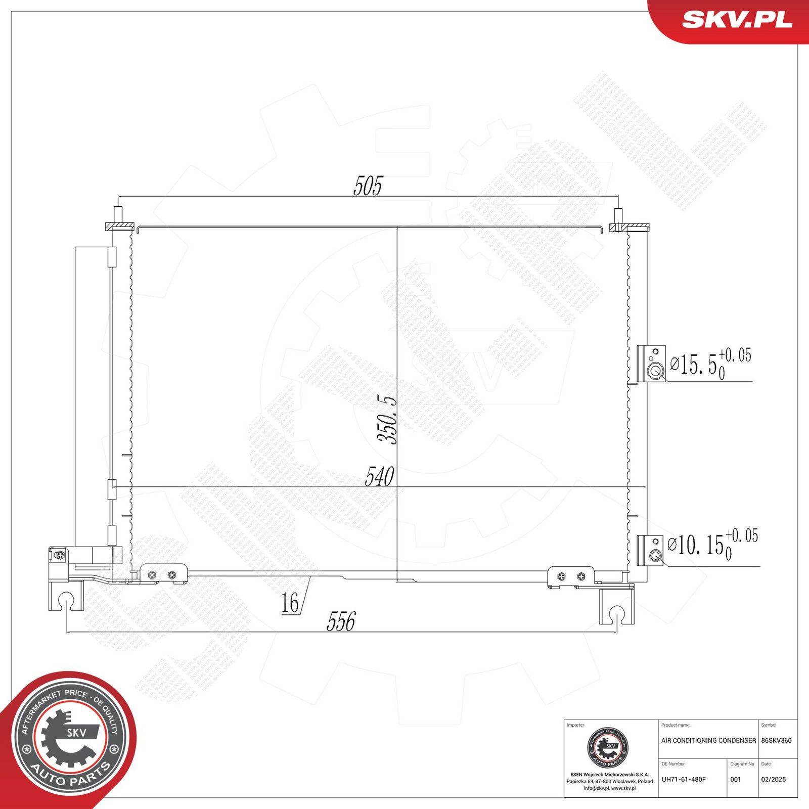 Condenser, air conditioning-5