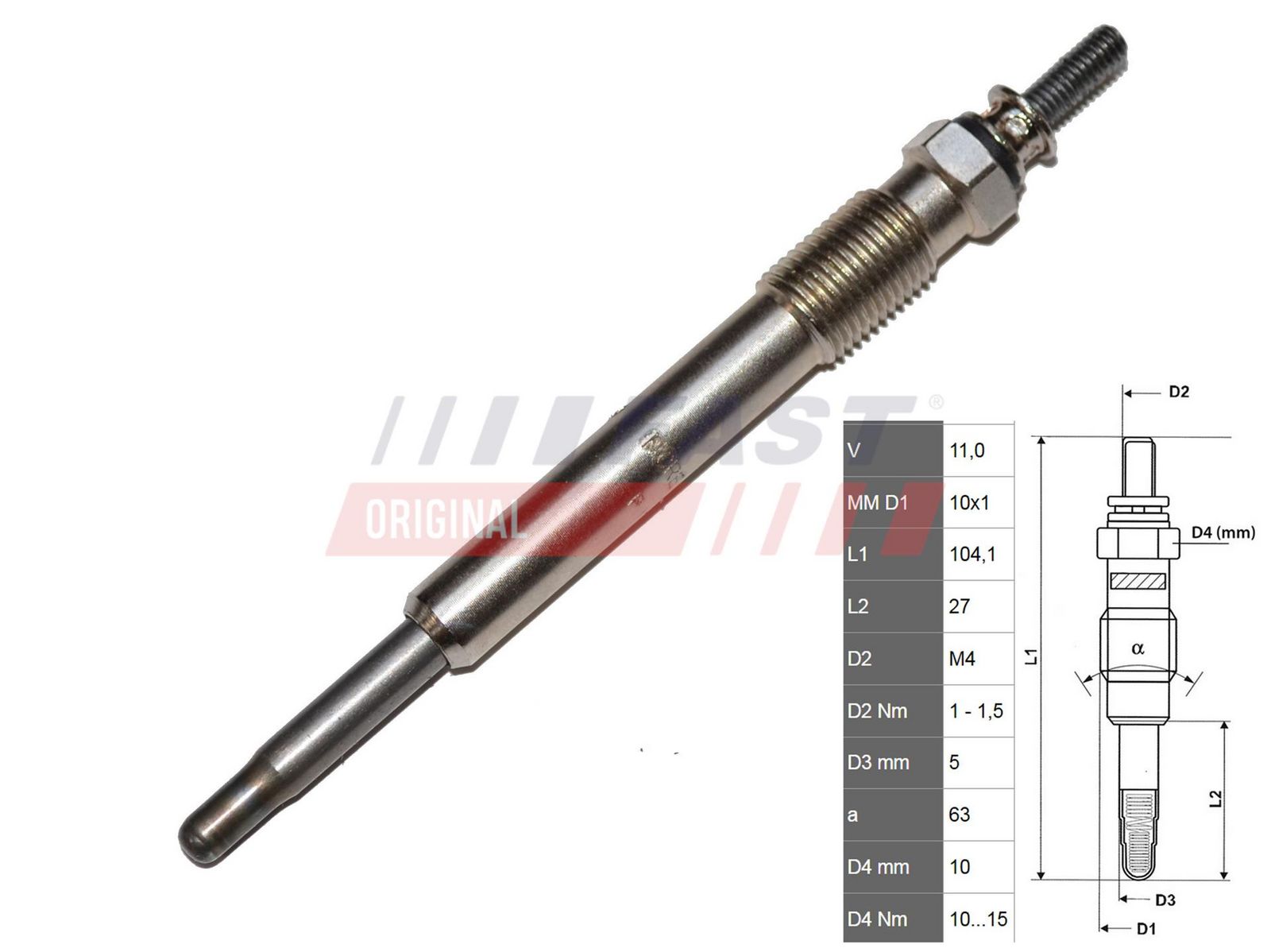 FAST FT82732 Glow plug