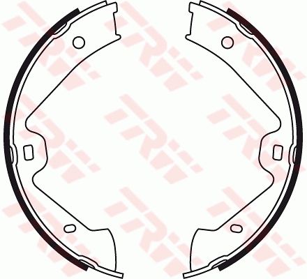 Brake Shoe Set, parking brake