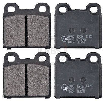 A.B.S. 36010 Brake pad set, disc brake