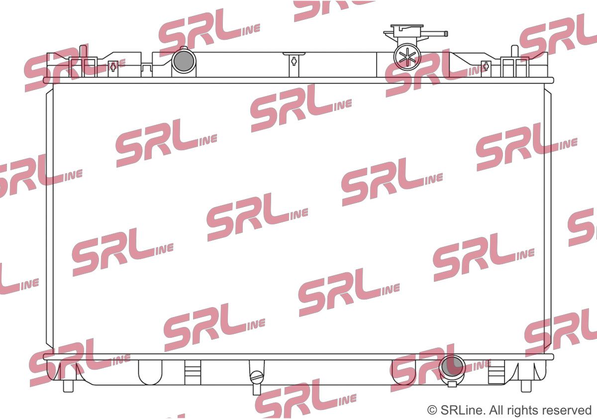 SRLINE 813608-2 Radiator, engine cooling