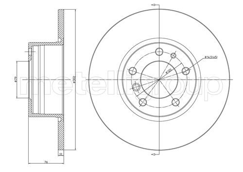CIFAM 800-187 Brake disc