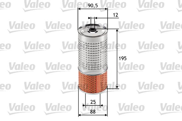VALEO 586546 Alyvos filtras