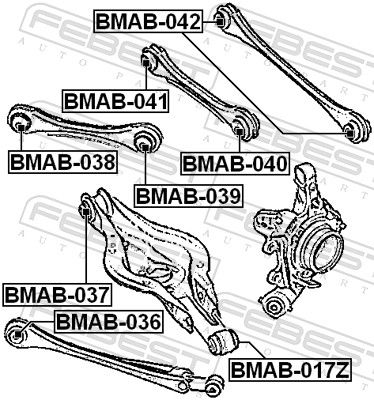 Mounting, control/trailing arm-1