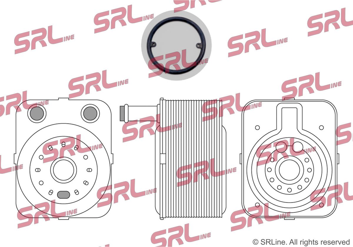SRLINE 1323L8-3 Oil cooler, engine oil