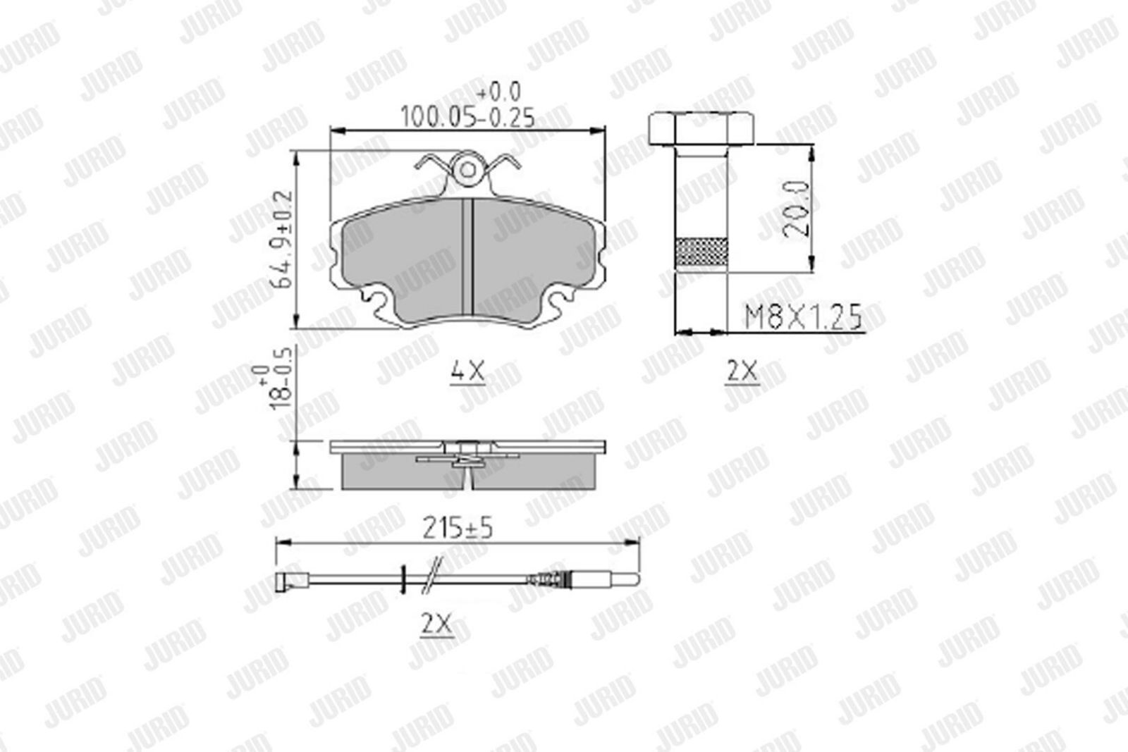 Brake Pad Set, disc brake-1