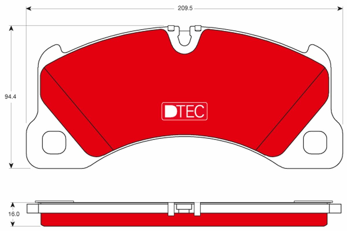 TRW GDB1774DTE Brake pad set, disc brake