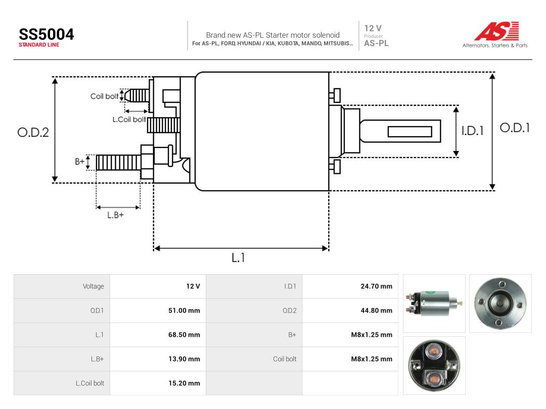 Solenoid Switch, starter-3
