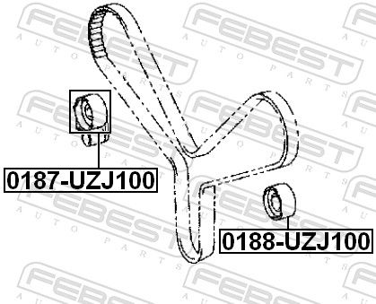 Tensioner Pulley, timing belt-1