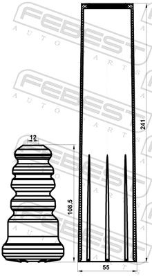 Dust Protection Kit, shock absorber-1