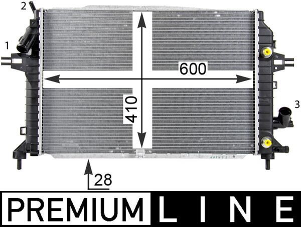 MAHLE CR 1857 000P Radiator, engine cooling