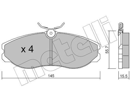 Brake Pad Set, disc brake