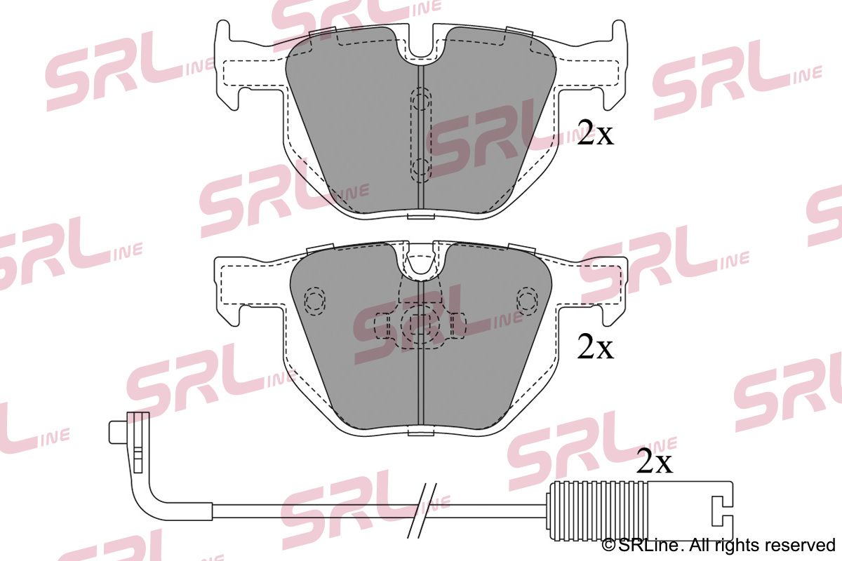 SRLINE S70-1399 Brake pad set, disc brake