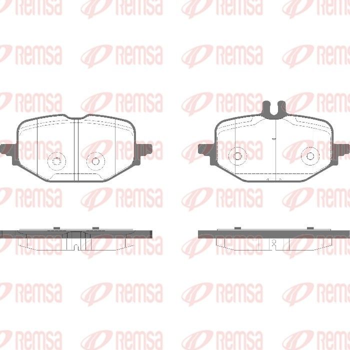 REMSA 1972.10 Brake pad set, disc brake