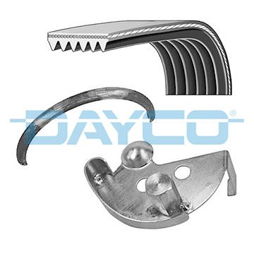 DAYCO PVE002 V-ribbed belt set
