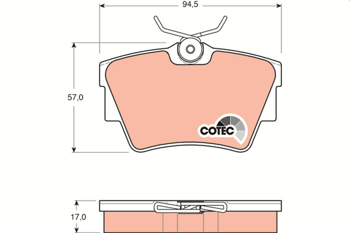 Brake Pad Set, disc brake-1
