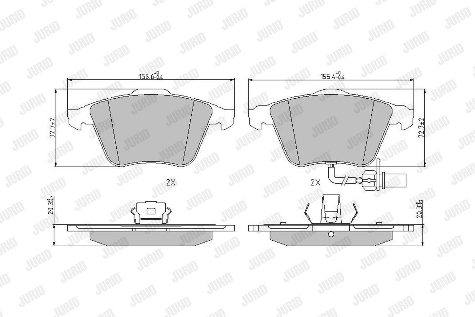 Brake Pad Set, disc brake-1