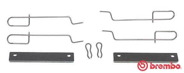 BREMBO A 02 214 Accessory kit, disc brake pad
