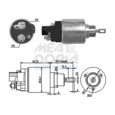 MEAT & DORIA 46070 Solenoid switch, starter