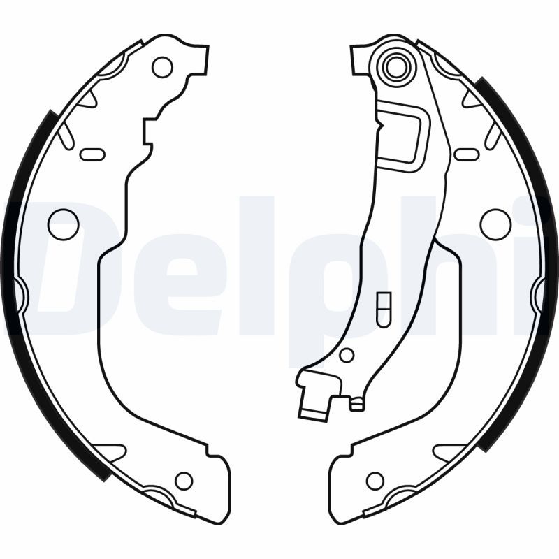 DELPHI LS2000 Brake shoe set