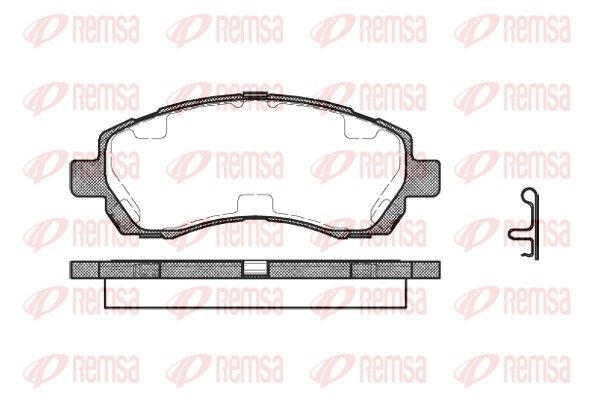 REMSA 0647.02 Brake pad set, disc brake