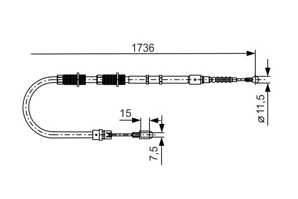 Cable Pull, parking brake-4