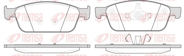 REMSA 1510.10 Brake pad set, disc brake