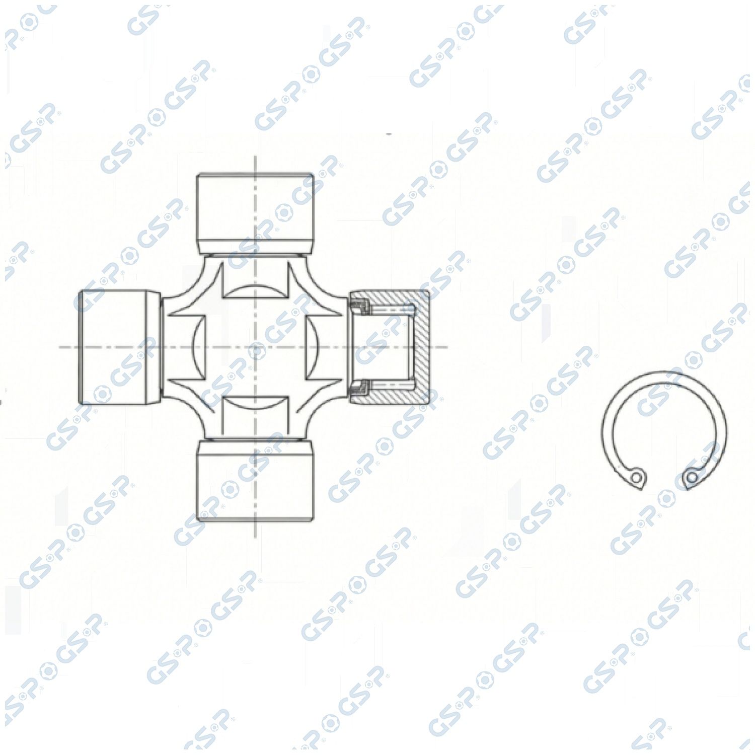 GSP UJ900318 Joint, propshaft