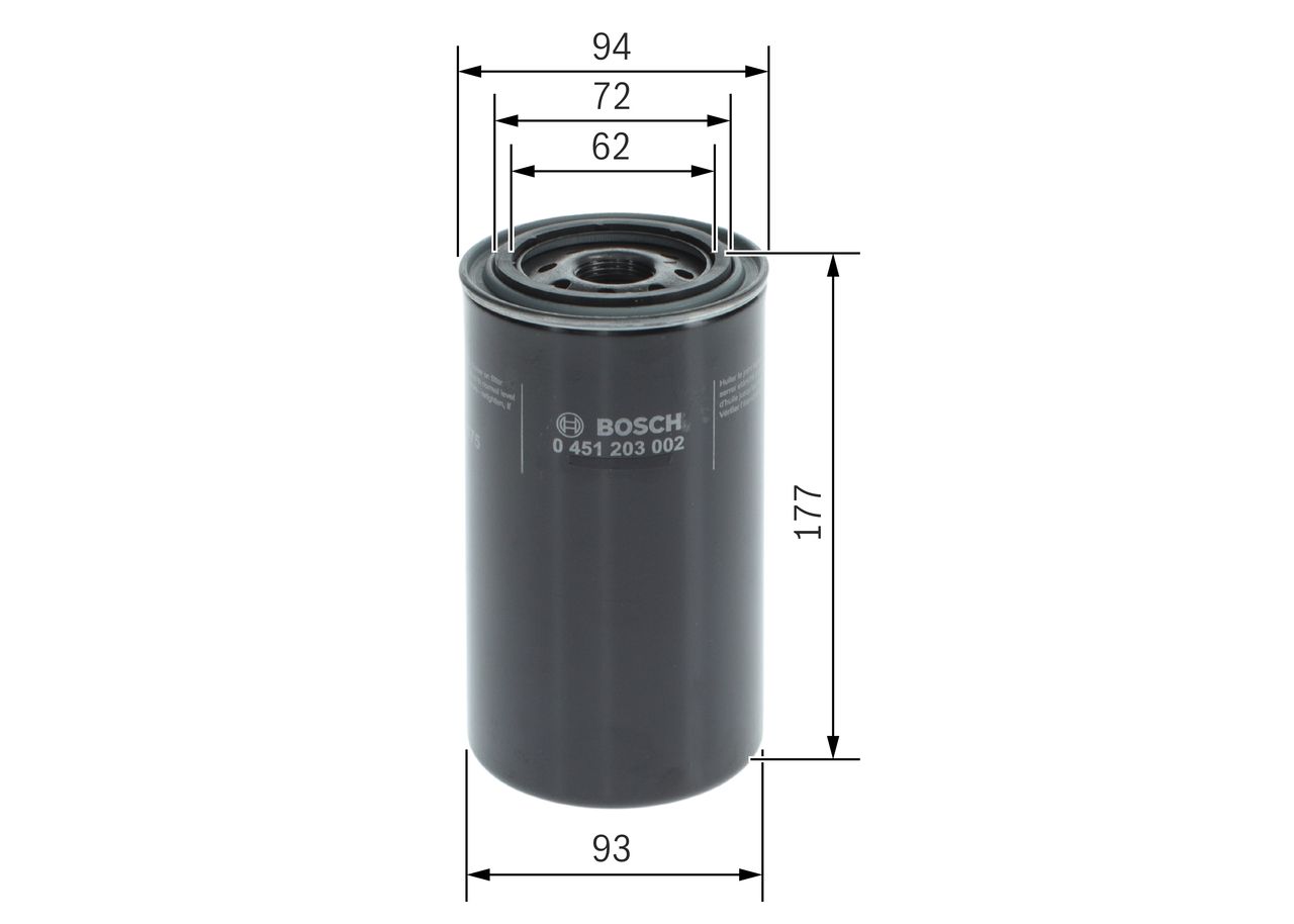 BOSCH 0 451 203 002 Oil filter