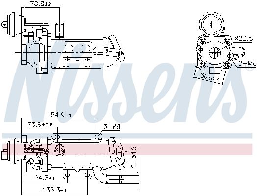 Cooler, exhaust gas recirculation
