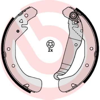 BREMBO S 59 517 Brake shoe set