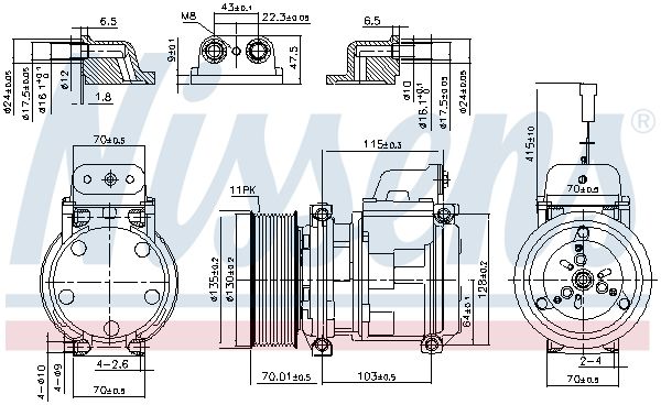 NISSENS 890331 Compressor, air conditioning