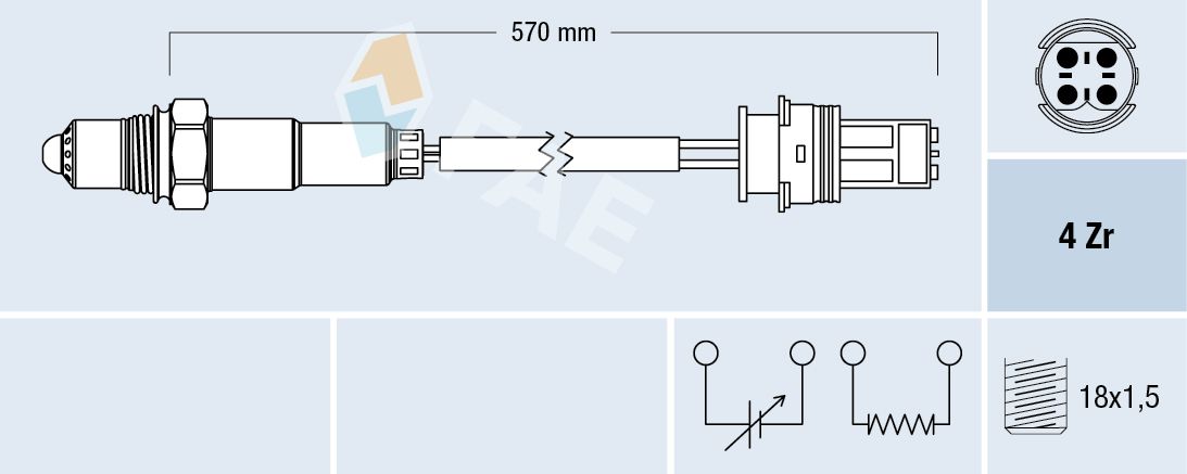 FAE 77268 Oxygen sensor