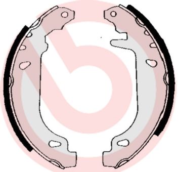 BREMBO S 68 520 Brake shoe set