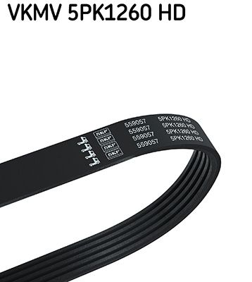 SKF VERTEVO VKMV 5PK1260 HD V-ribbed belt