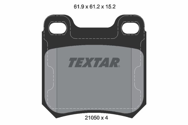 TEXTAR 2105002 Brake pad set, disc brake