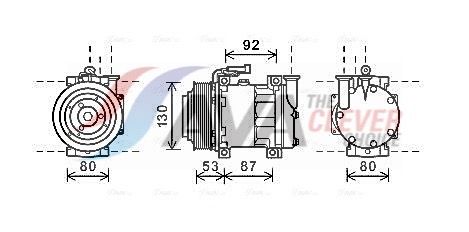 AVA CLEVER CHOICE ALAK122 Compressor, air conditioning