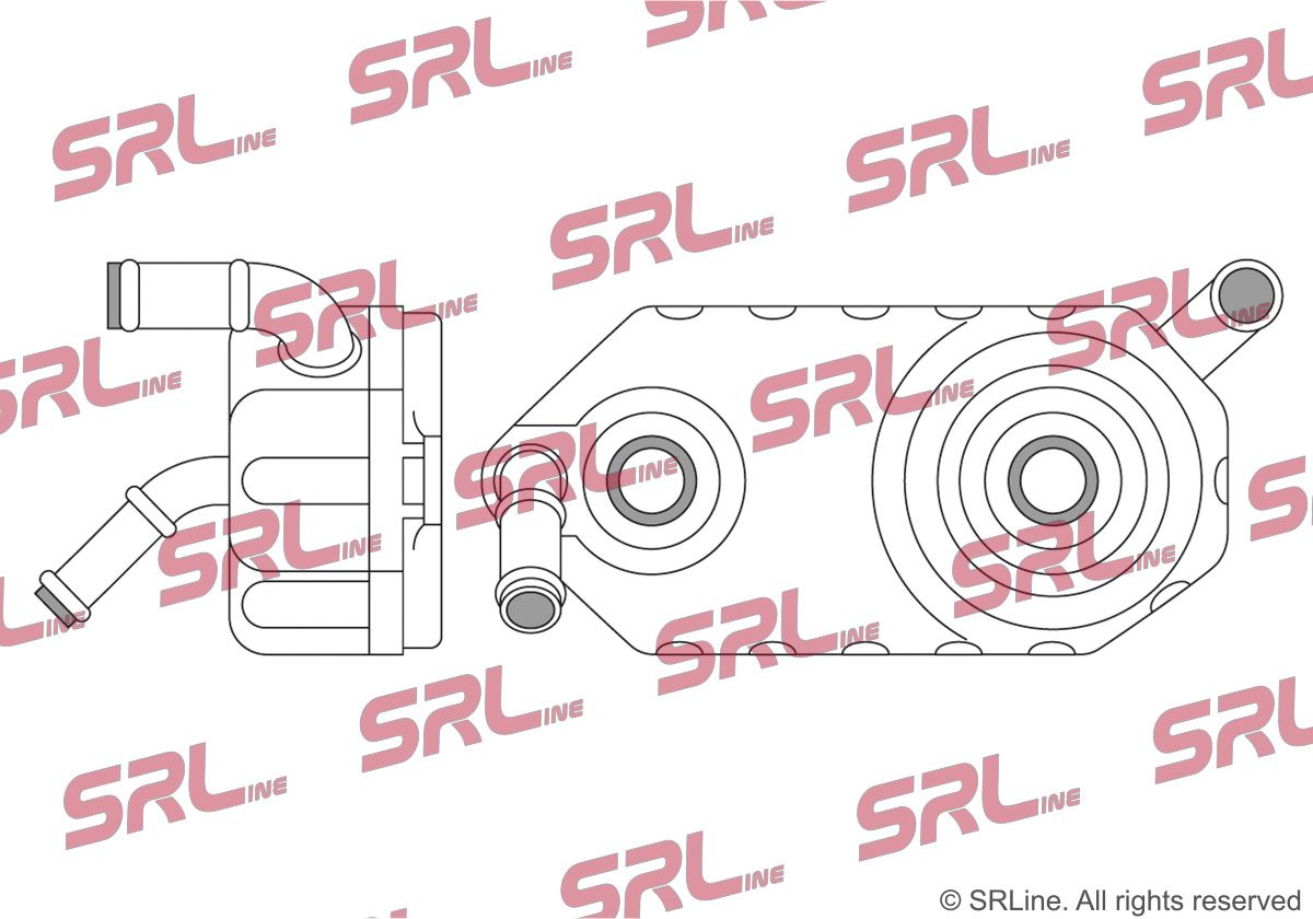 SRLINE 6713L8-1 Oil cooler, automatic transmission