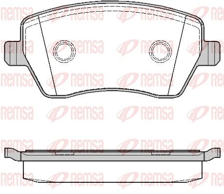 REMSA 0987.00 Brake pad set, disc brake