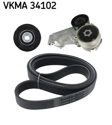 SKF VERTEVO VKMA 34102 V-ribbed belt set