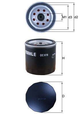 KNECHT OC 978 Oil filter