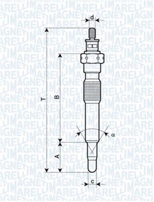 MAGNETI MARELLI 062900092304 Glow plug