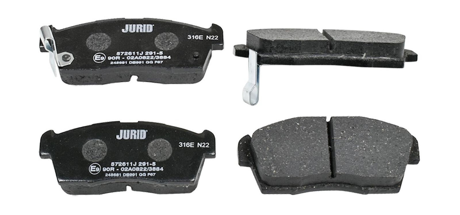 JURID 572611J Brake pad set, disc brake