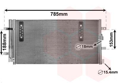 VAN WEZEL 03005297 Condenser, air conditioning
