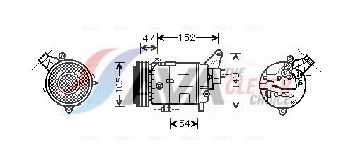 AVA CLEVER CHOICE BWAK076 Compressor, air conditioning