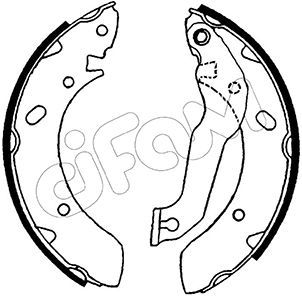 CIFAM 153-166 Brake shoe set